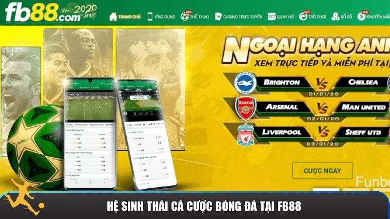 FB88 xây dựng toàn diện hệ sinh thái cá cược bóng đá với nhiều tính năng