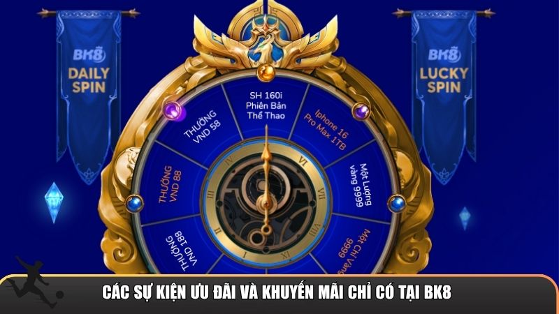 Những sự kiện và khuyến mãi hấp đang có tại BK8